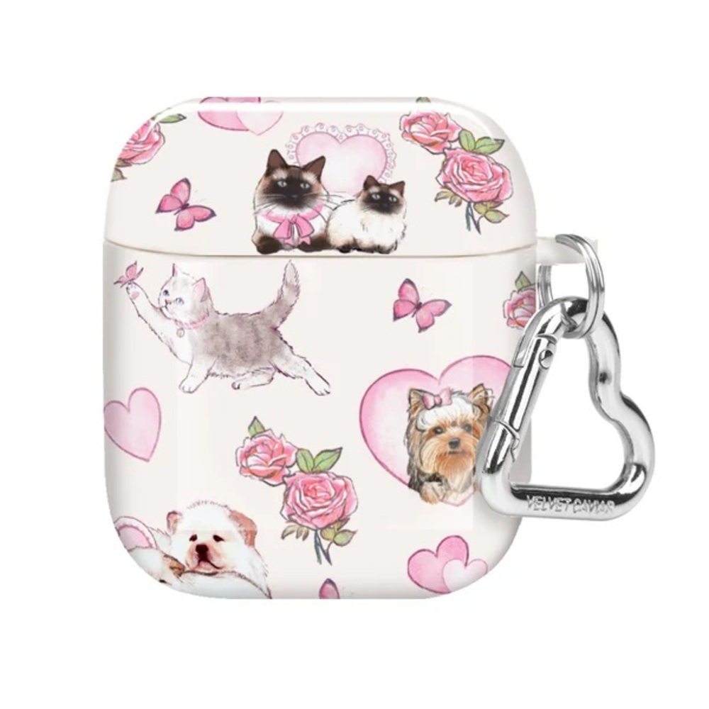 Velvet Caviar AirPods Case - Pink and White
